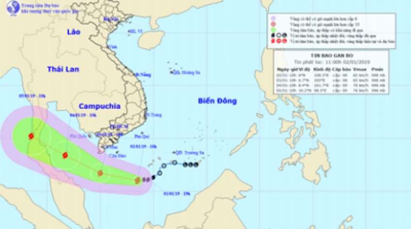 Tin bão gần bờ: Cơn bão số 1 – Pabuk