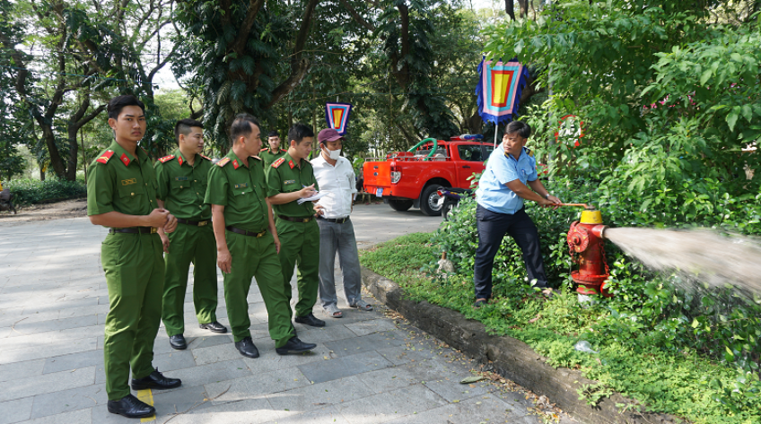 Triển khai đảm bảo an ninh trật tự lễ hội tại Gò Tháp