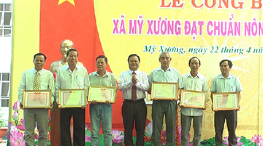 Xã xoài Mỹ Xương đạt chuẩn nông thôn mới