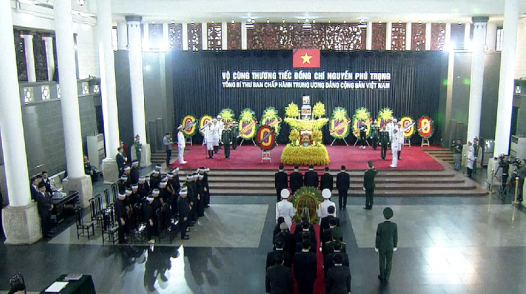 Đoàn đại biểu tỉnh Đồng Tháp viếng Lễ tang Tổng Bí thư Nguyễn Phú Trọng
