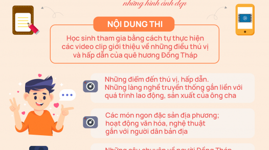 [Infographic] Nội dung Cuộc thi video clip Amazing Đồng Tháp